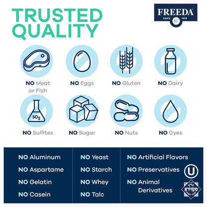 Freeda Magnesium Gluconate Vegan Supplement - 100 Tablets | Gentle and Highly Absorbable Magnesium Gluconate Supplement - Supporting Bone, Nerve & Muscle Function