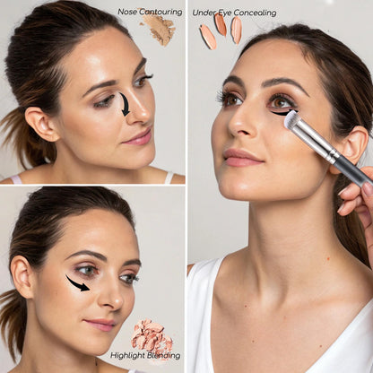 ENERGY Concealer Brush Under Eye Mini Angled Flat Top Kabuki Nose Contour Brush for Concealing Blending Setting Buffing with Powder Liquid Cream Cosmetic Pro Small Makeup Foundation brushes 270 ENERGYBuy Supplements Australia