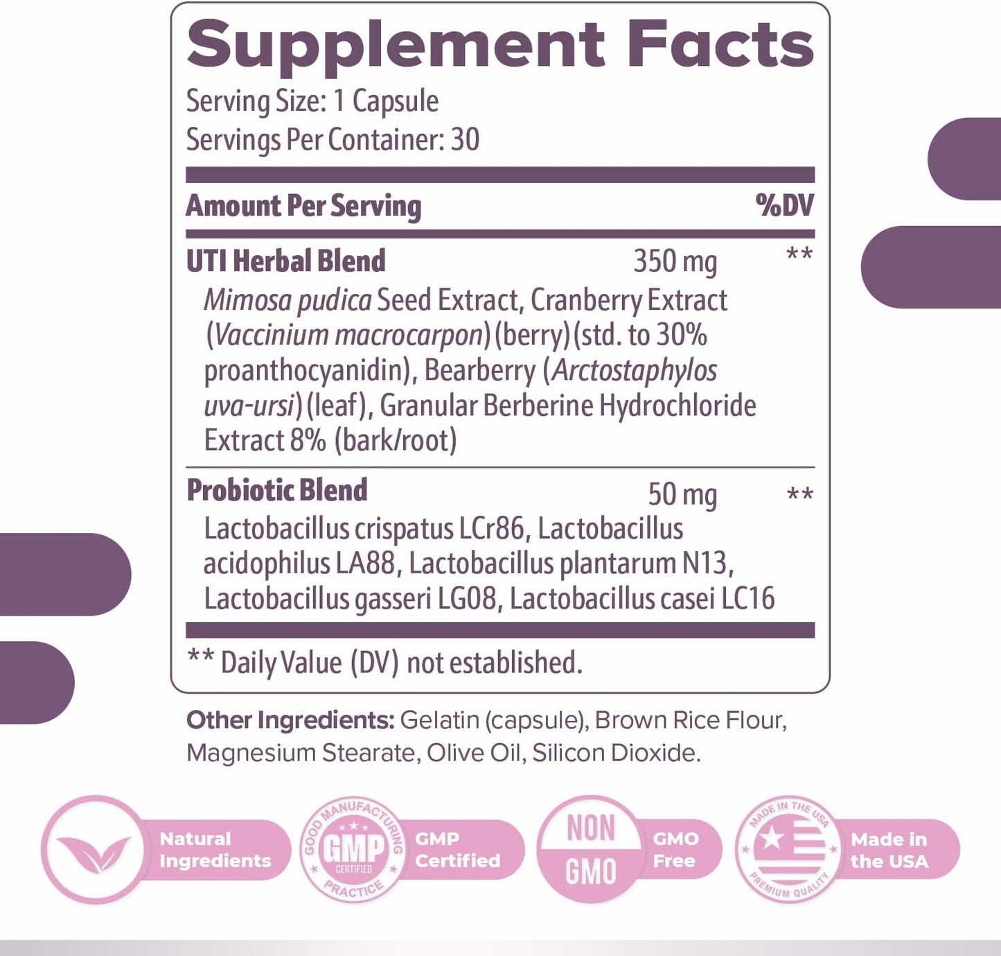 FemiPro – Herb & Probiotic Blend, USA Made – 30 Ct, 1 Month Supply | Herbal & probiotic capsule blend | Non-GMO, Made in USA | Easy-to-swallow daily capsule