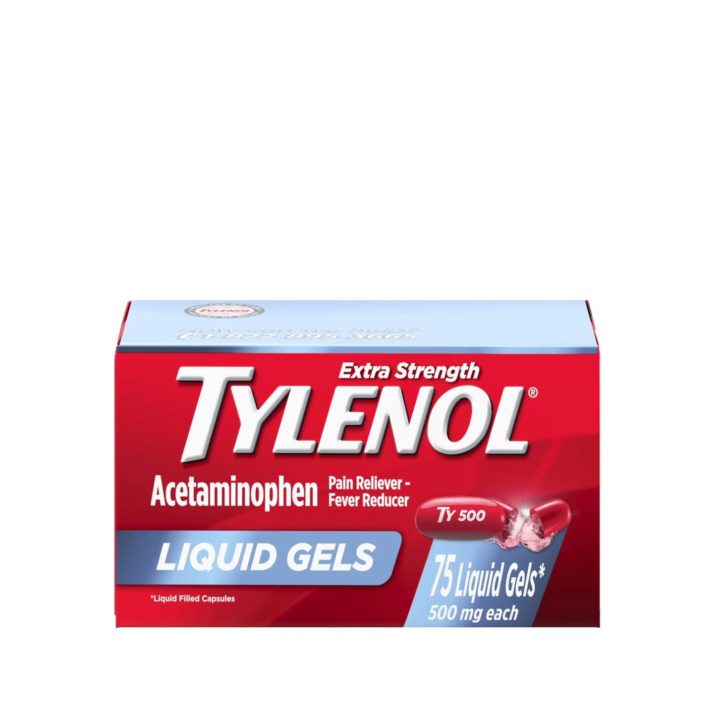 Tylenol Extra Strength Liquid Gels, Fast, Strong Pain Relief, Fever Reducer for Adults with 500 mg Acetaminophen, Fast-Acting Liquid Gel Capsules for Headaches & Minor Pain Relief, 75 Count TylenolBuy Supplements Australia