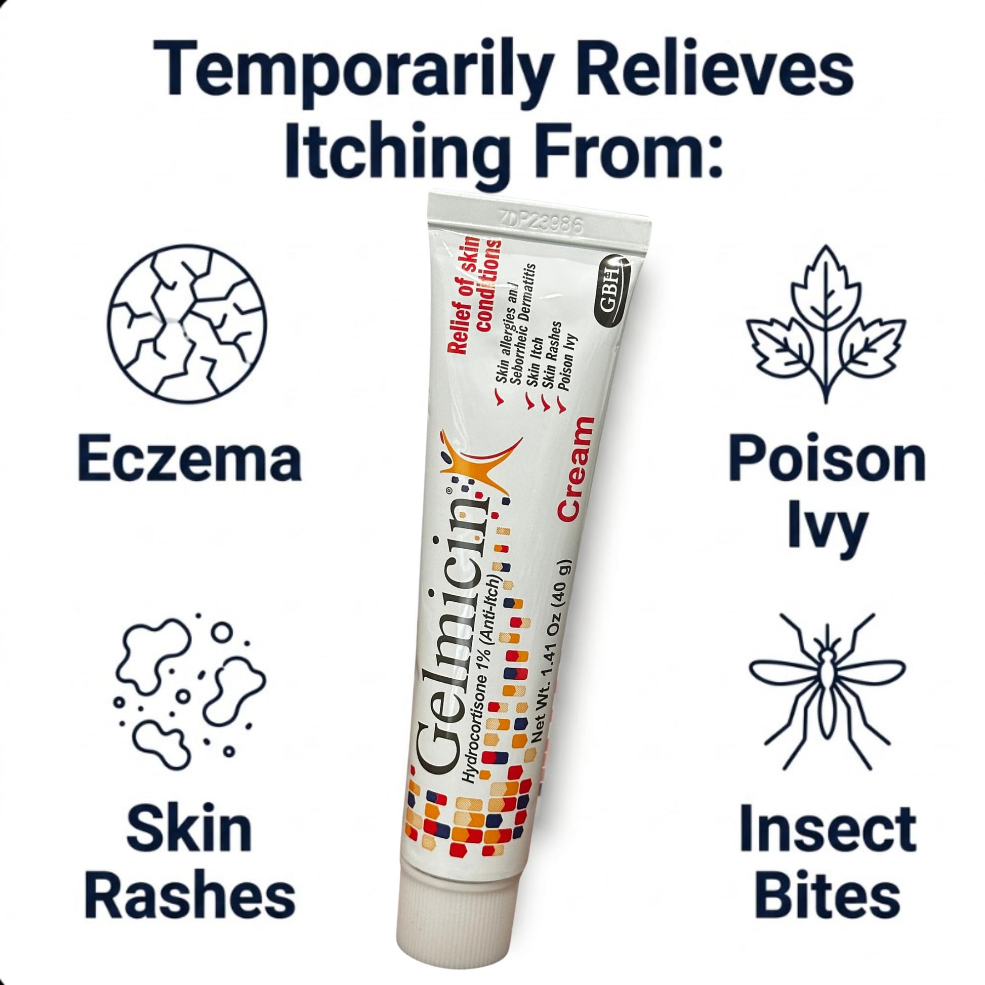 Gelmicin Cream 40g Skin Allergies, Skin Itch, Skin Rashes, Poison Ivy Relief- Contains 1.41 oz Gelmicin buy supplements Au