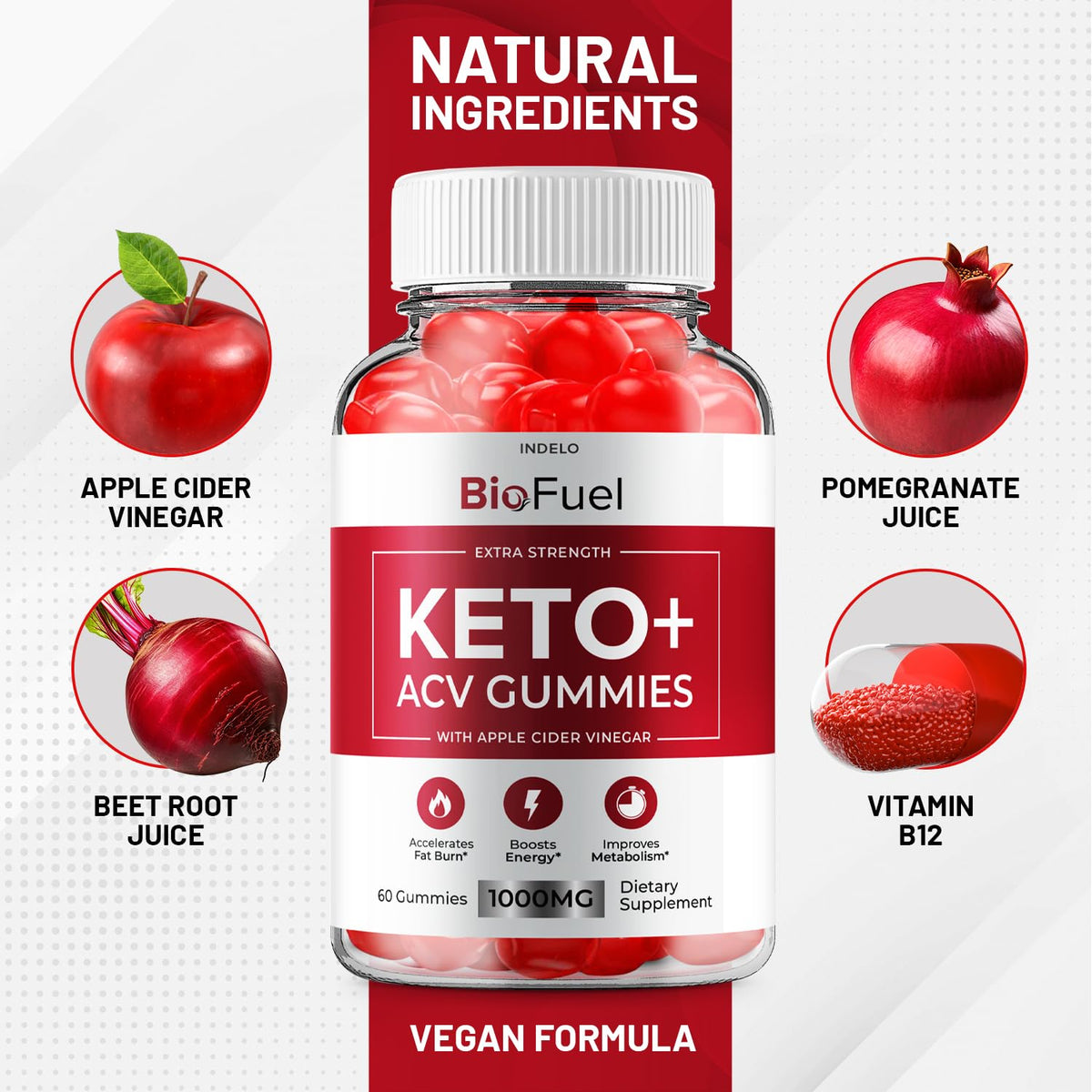 (3 Pack) Bio Fuel Keto ACV Gummies - Advanced Formula BioFuel Keto Plus ACV Gummies Apple Cider Vinegar Bio Fuel ACV, Weight Management Gummies Dietary Supplement Reviews Men Women (180 Gummies) Indelo buy supplements Au