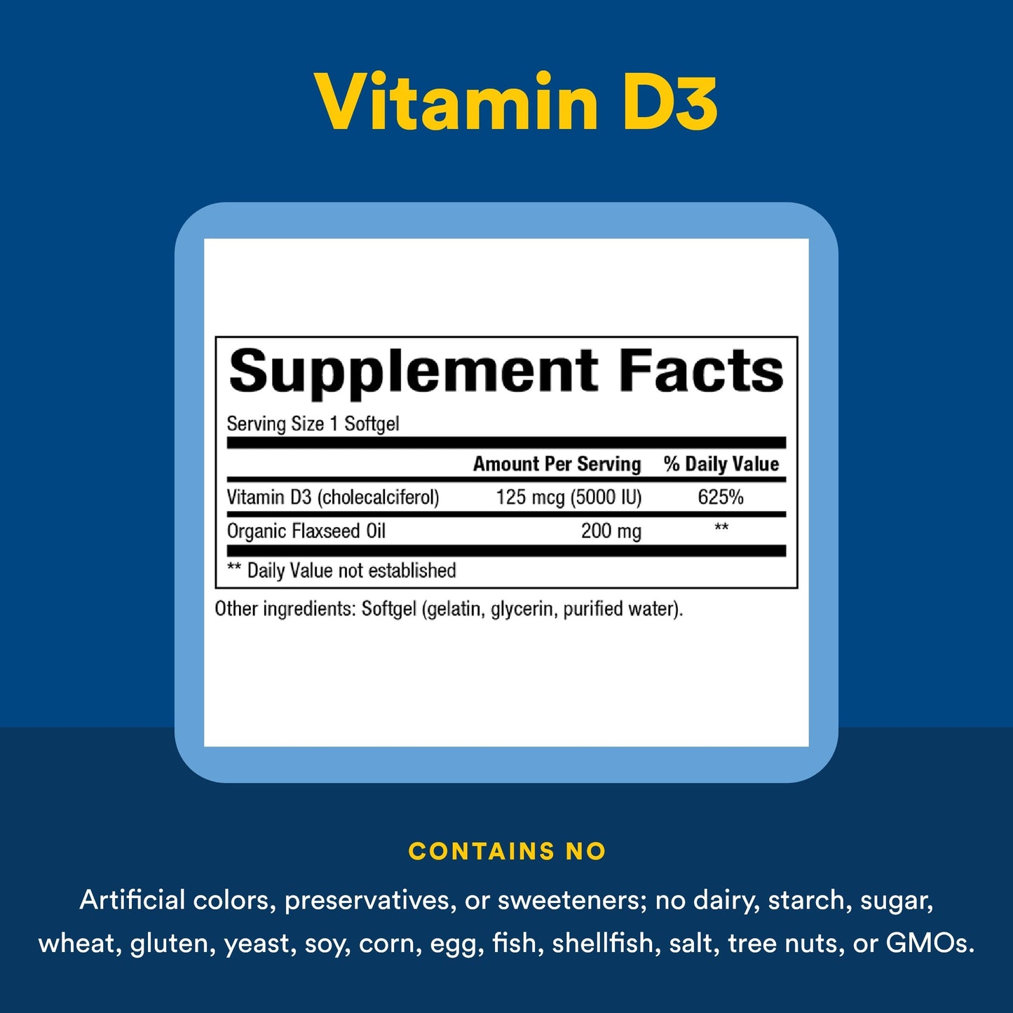Natural Factors, Vitamin D3 5000 IU (125 mcg), Supports Strong Bones, Muscles and Immune Function, 360 Softgels Natural FactorsBuy Supplements Australia
