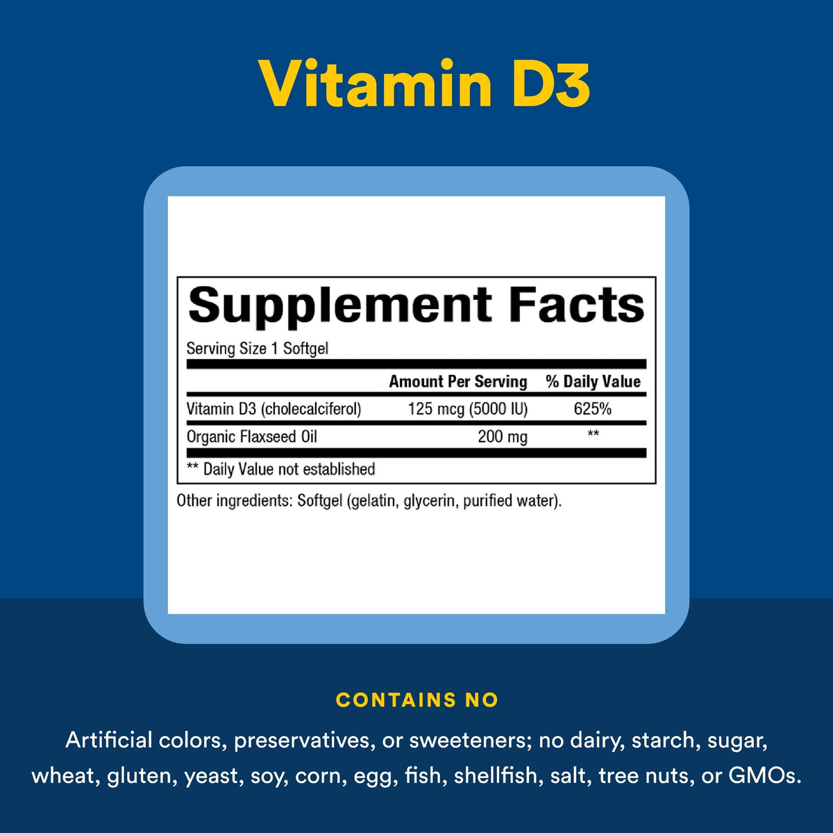 Natural Factors, Vitamin D3 5000 IU (125 mcg), Supports Strong Bones, Muscles and Immune Function, 360 Softgels Natural FactorsBuy Supplements Australia