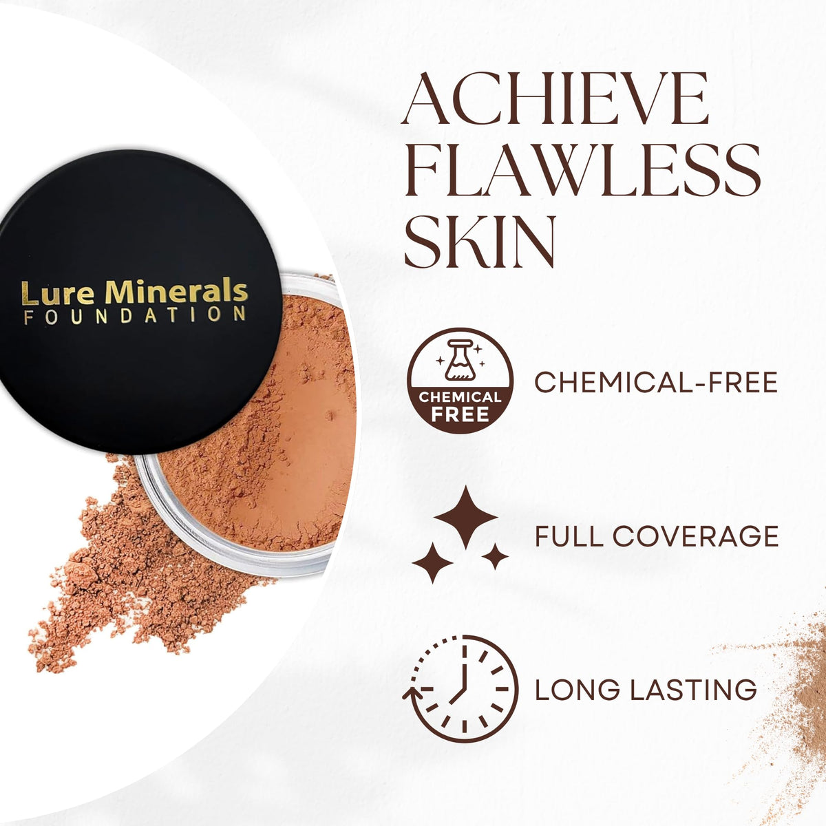 Lure Minerals Bronze warmth All over Face Bronzer (Compare to Bare Minerals) (Warmth) Large 1.oz Jar Pure MineralsBuy Supplements Australia