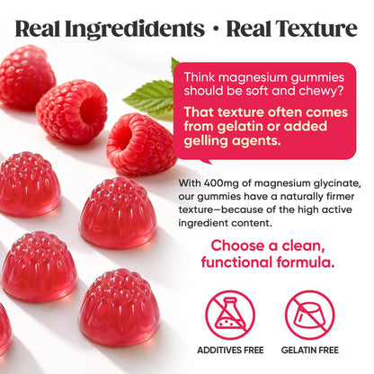 60 Day Supply Magnesium Glycinate 400mg Gummies Sugar Free High Absorption | With Ashwagandha, L-Theanine, CoQ10, Vitamin D3 & B6, Adults & Kids, Stress Relief, Sleep & Calm, Vegan, Gluten Free