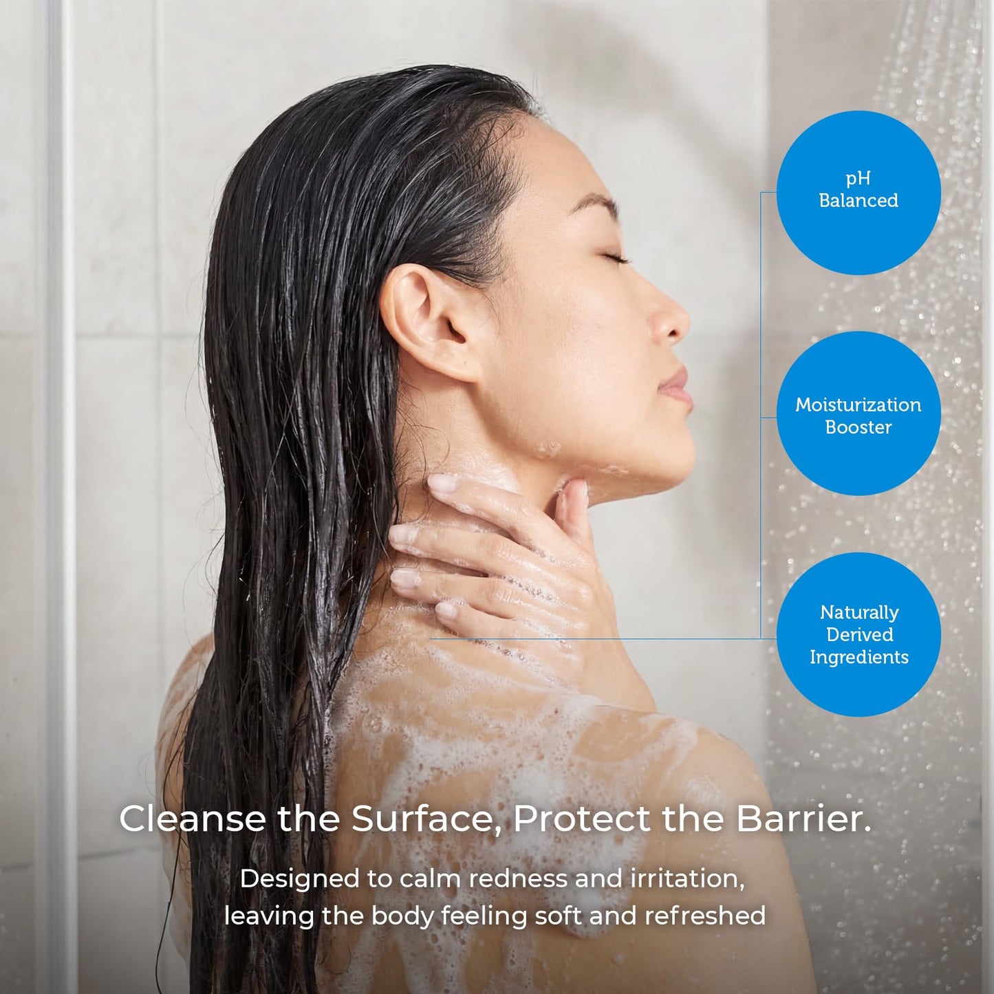 Ceramedx - Extra Gentle Body Cleanser | Natural Ceramide Cleanser for Dry, Sensitive Skin | Cruelty Free, Vegan & Fragrance Free | 6 fl oz | Plant-Based Riceramide-3, Hyaluronic Acid & Aloe | Soap-Free Wash for Very Dry, Sensitive Skin | Vegan, Sulfate Fr