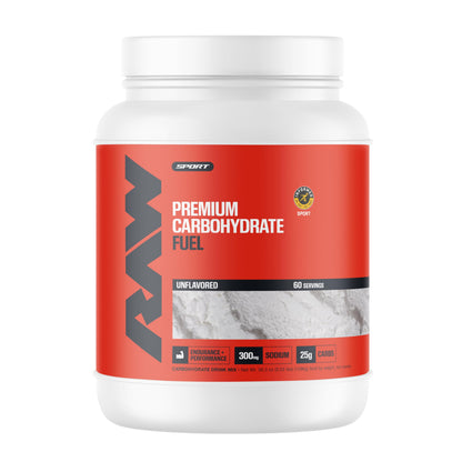 RAW Fuel, Premium Endurance Supplement Powder, Orange (60 Servings) - Peak Performance, Hydration & Stamina During Workouts, Training or Competition - 24g of Carbohydrates & 300mg of Sodium