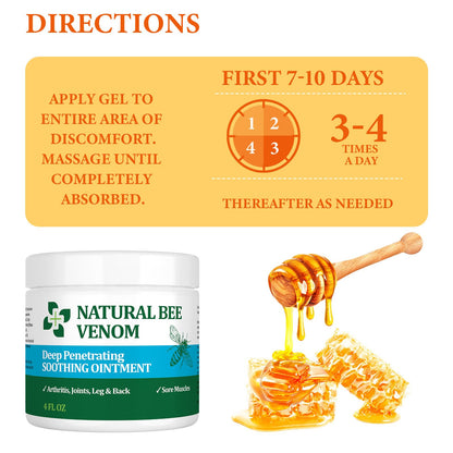 PIBIOOMAP Bee Venom Serum Joint & Muscle & Bone Cream, Pure Natural Ingredients, Fast Acting, Relief Back, Shoulder, Back, Neck, Hands, Elbows, Feet, Leg, Knees, Ankle, for Adults, Elderly PIBIOOMAPBuy Supplements Australia