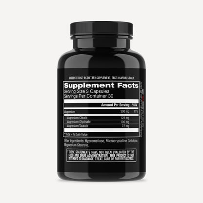 Jocko Fuel Magnesium Complex Supplement - Magnesium Glycinate, Citrate, & Taurate Capsules Dietary Supplement for Muscle Recovery & Relaxation, Heart, Nerve, Bone Support, & Sleep 30-Day Supply Jocko Fuel buy supplements Au