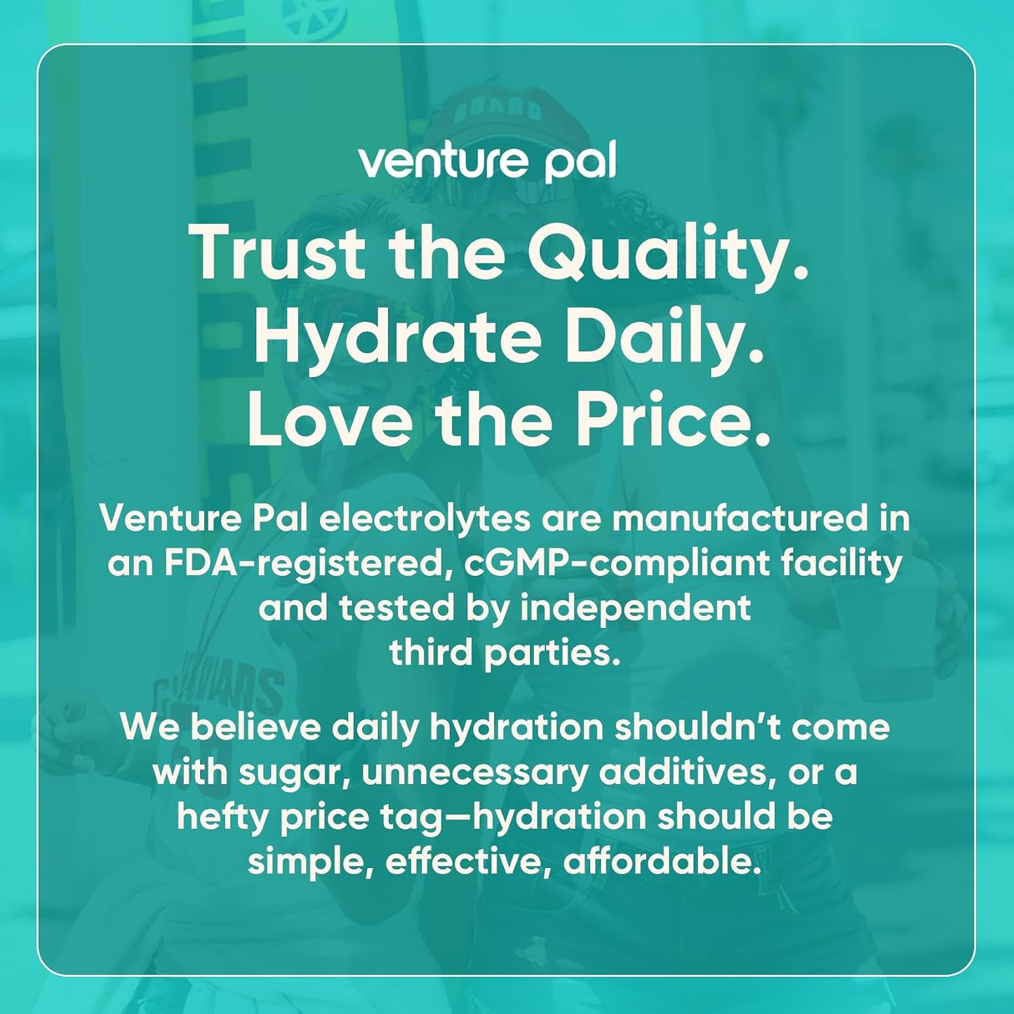 Venture Pal Sugar Free Electrolyte Drink Mix Bundle – Daily IV Hydration Packets with 7 Electrolytes & 5 Vitamins | Rapid Rehydration for Energy, Recovery & Wellness | Keto, Vegan, Non-GMO