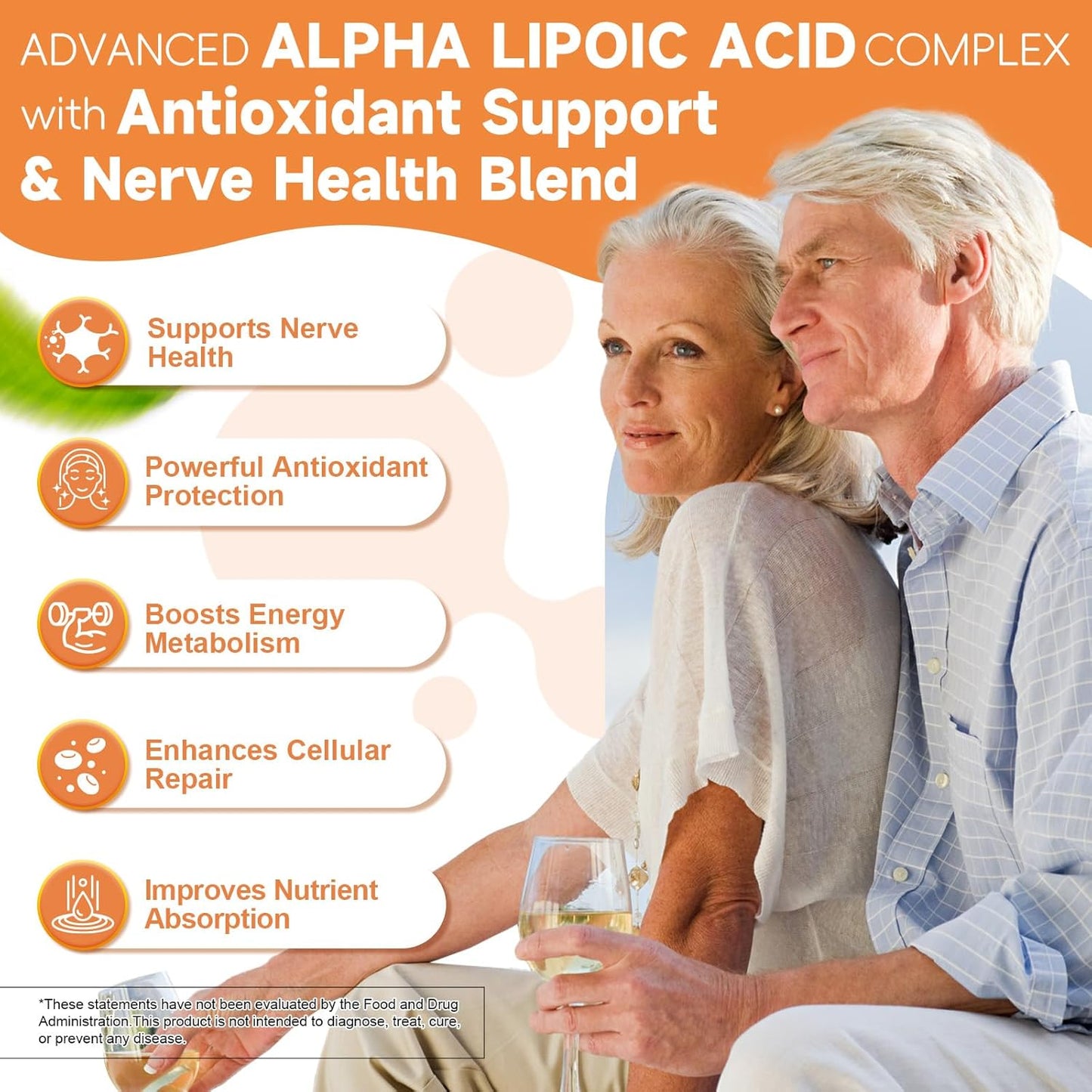 Alpha Lipoic Acid 600mg with Benfotiamine 300mg - ALA Supplement for Antioxidant, Nerve Health, Energy & Metabolism Support, Cell Energy, Neuropathy Supplement, Anti-Aging, Non-GMO, Gluten Free, Vegan