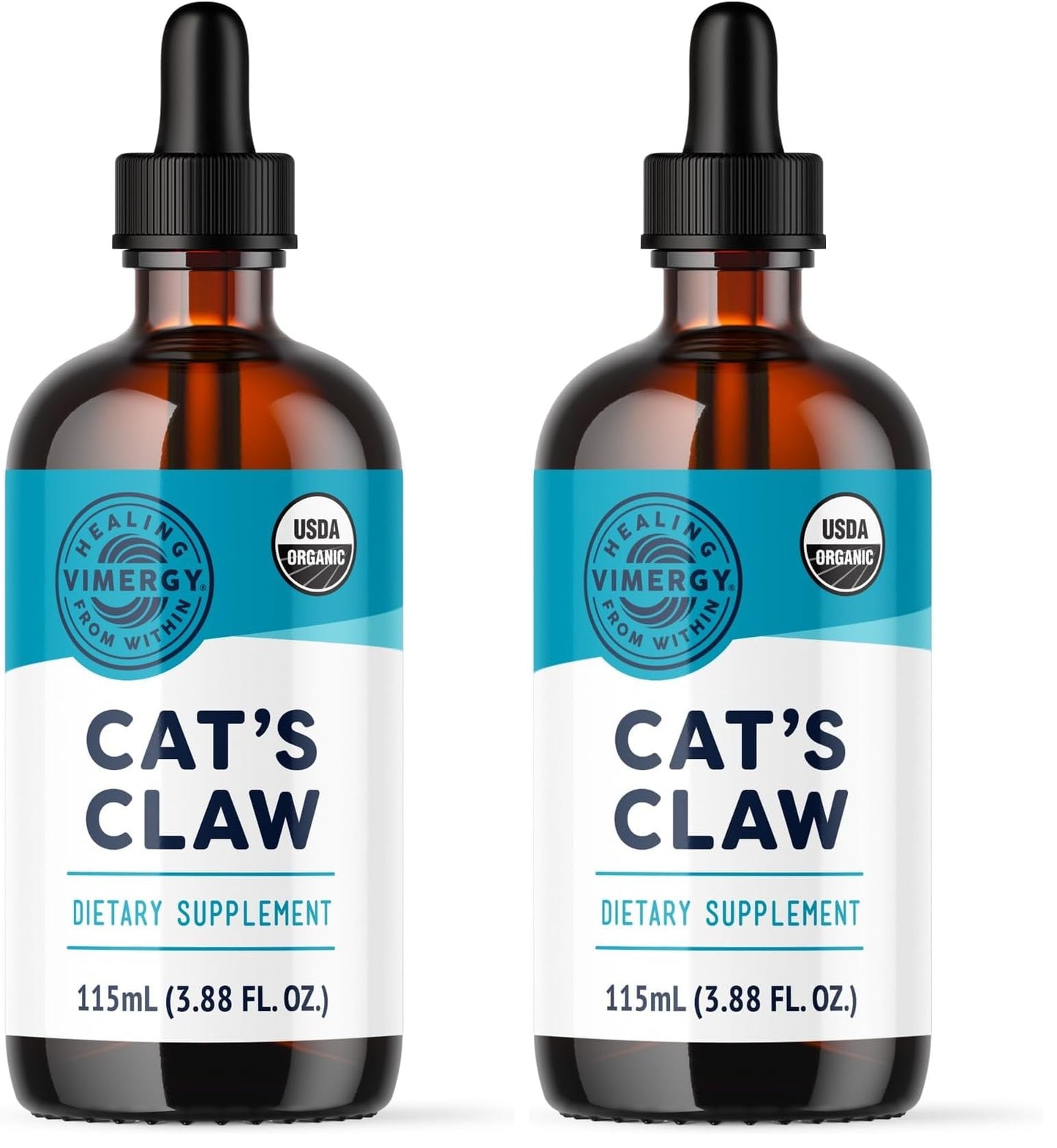Vimergy USDA Organic Cat’s Claw Liquid – Provides Antioxidant Support* – Benefits The Immune System* – Vegan, Gluten-Free, Non-GMO – 57 Servings (115 mL)