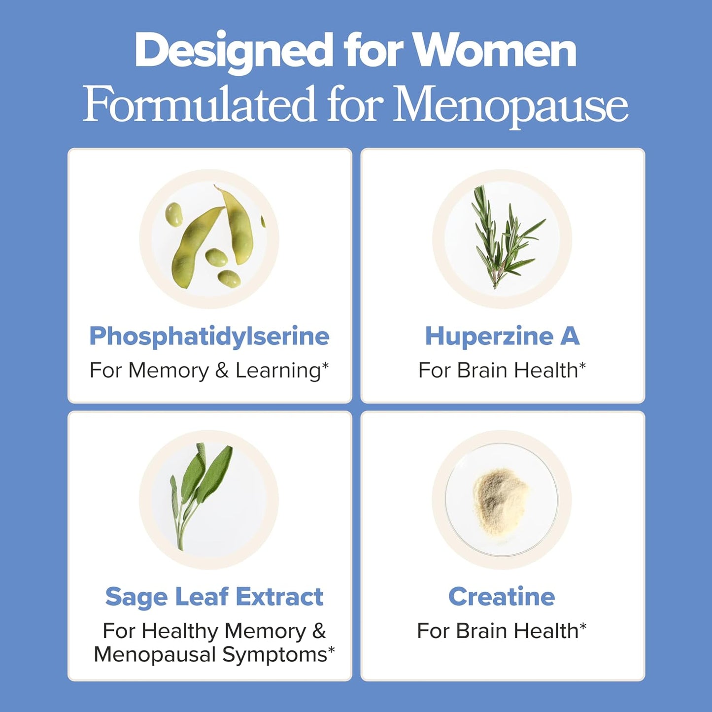 MENO Brain Health + Memory Capsules with Phosphatidylserine – 30-Day Supply