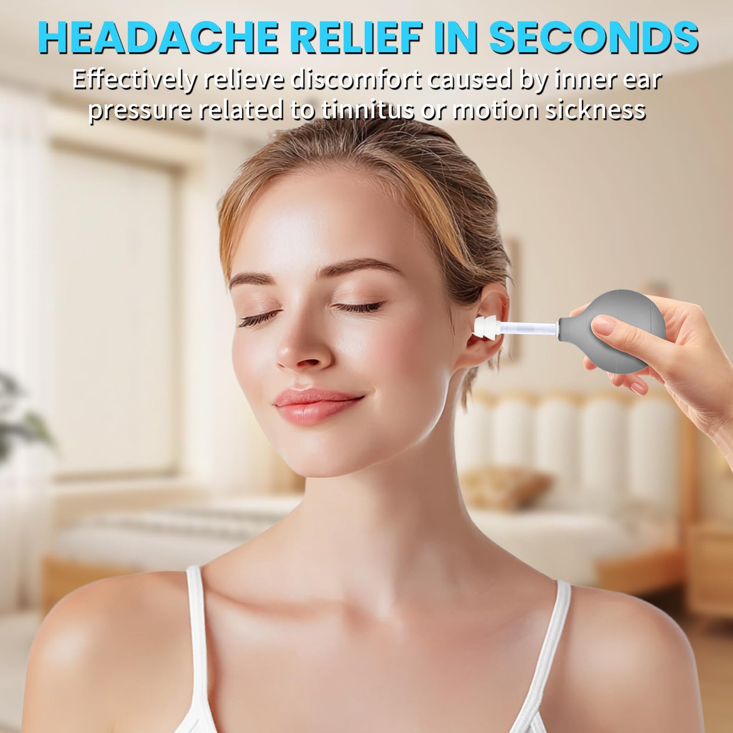 Migraine & Ear Pressure Relief Device | Tension Headache, Ear Ache & Airplane Pressure Relief | Drug-Free Migraine Relief Products Gift for Sufferers（Gray） UnalakleetBuy Supplements Australia