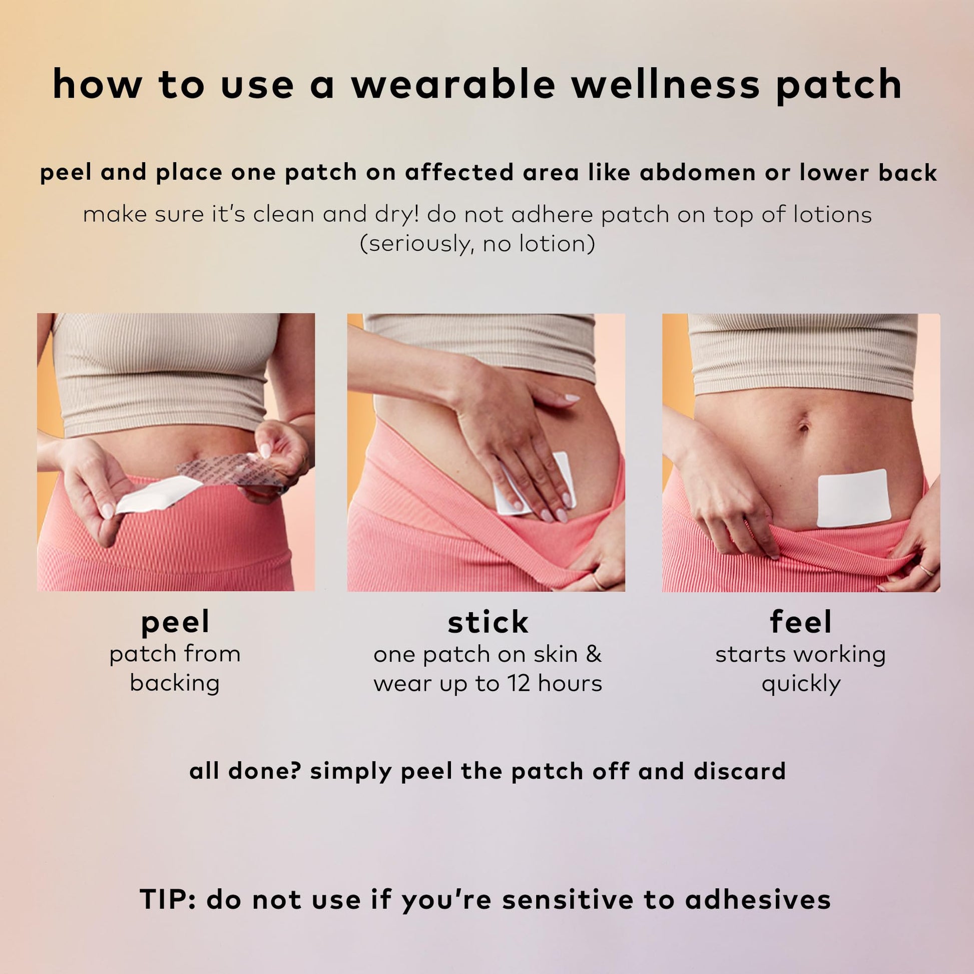 The Good Patch Cycle Period Pain Patch for Cramps, Natural Patch with Menthol, Black Cohosh, Plant Powered Wearable Wellness, Large Sized (8 Total Patches) The Good PatchBuy Supplements Australia