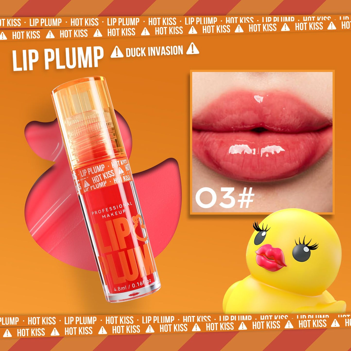 GHFCZOO 3 Colors Duck Lip Plumper Gloss, Hydrating Glitter Shine Primer Lip Tint, Non-Sticky Korean Plumping Lip Oil, Moisturizing Tinted Lip Balm for Sexy, Glossy Lips (Set A, 3pcs/set) GHFCZOOBuy Supplements Australia