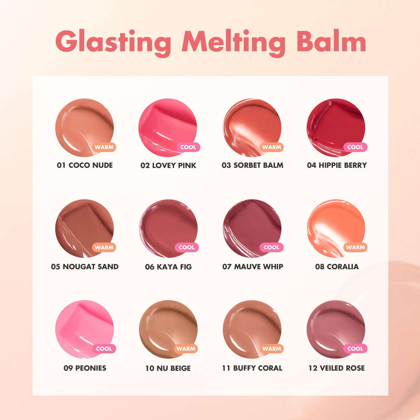 rom&nd GLASTING MELTING BALM #06 Kaya Fig - Vegan K-Beauty Tinted Lip Balm for Crystal Water-Gloss Shine, Deep Hydration & MLBB Rosy Nude Color | Non-Sticky, Long-Lasting Comfort for All Ages rom&ndBuy Supplements Australia
