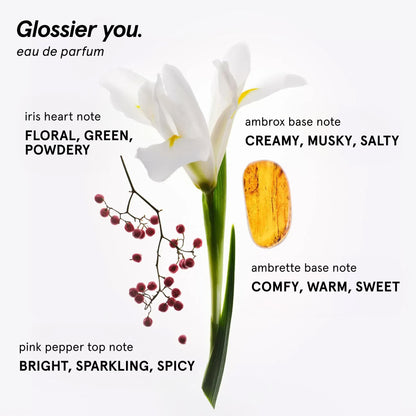 Glossier You Eau de Parfum - Unisex Fragrance for Men & Women, Skin-Scent Enhancer Smells Different on Everyone - Musky, Warm & Spicy Perfume with Pink Pepper, Iris & Ambrox Base Notes, 50ml GlossierBuy Supplements Australia