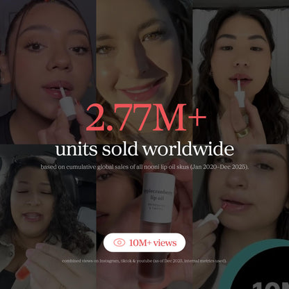 NOONI Korean Lip Oil - Appleberry | Long-Lasting, Moisturizing, Plumping, Revitalizing for Dry Lips, Waterproof, No Peel Off, Hydrating, Nourishing Crystal Clear, Stocking Stuffers, 0.12 FL Oz NOONIBuy Supplements Australia