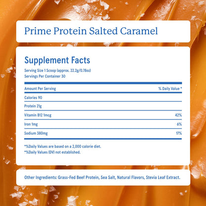 Equip Prime Chocolate Protein Powder - Gut-Friendly, No Sugar Protein Shake Powder with Grass-Fed Beef & Natural Collagen - Rich & Creamy Mix - 21g Per Serving - Whey & Dairy-Free (30 Scoops)