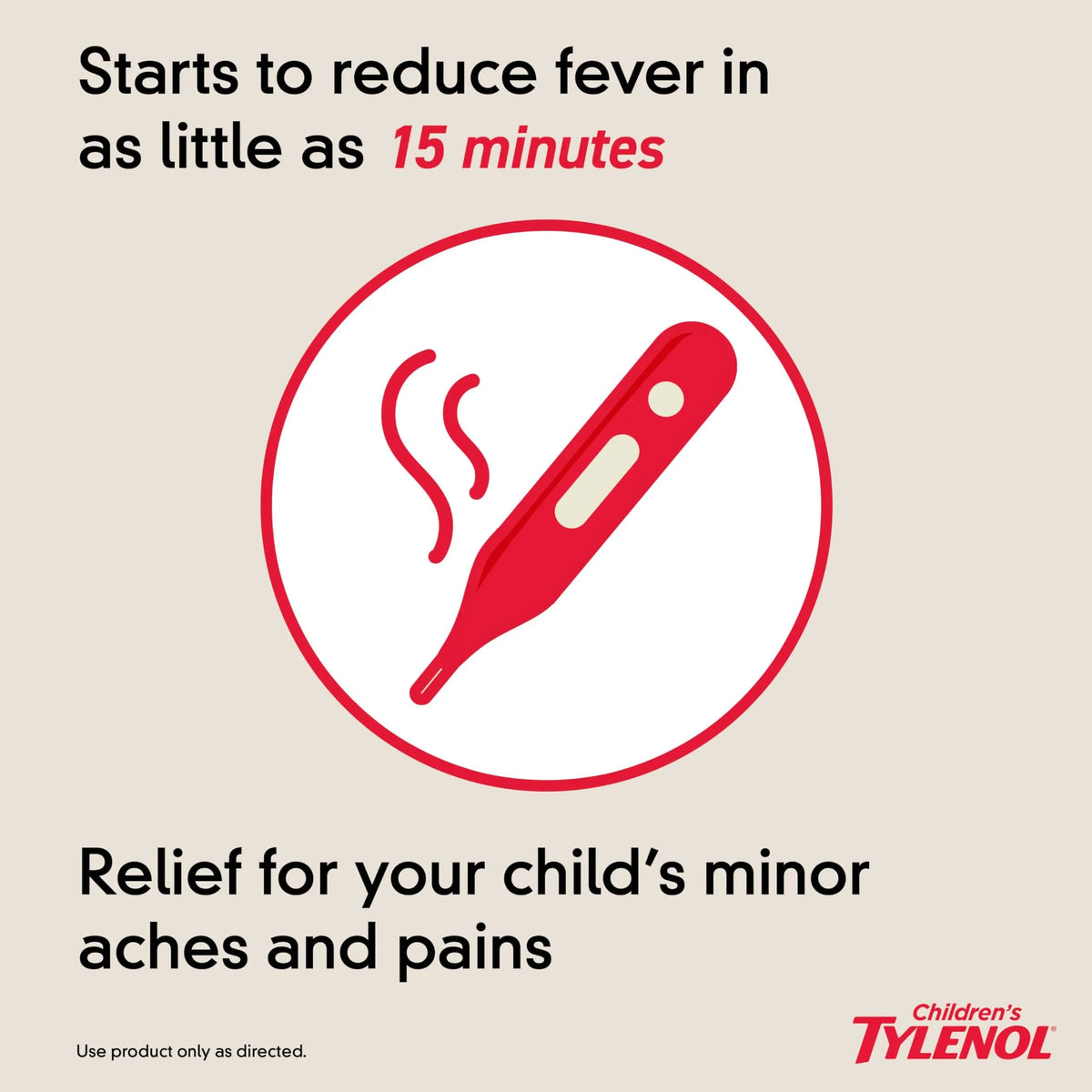Children's Tylenol Dissolve Packs for Pain Relief, Fever Medication, 160 mg Acetaminophen, Dye Free, Kids' Powder Packets for Cold & Flu Symptom Relief; Wild Berry Flavor, 30 ct.; Pack of 1 TylenolBuy Supplements Australia