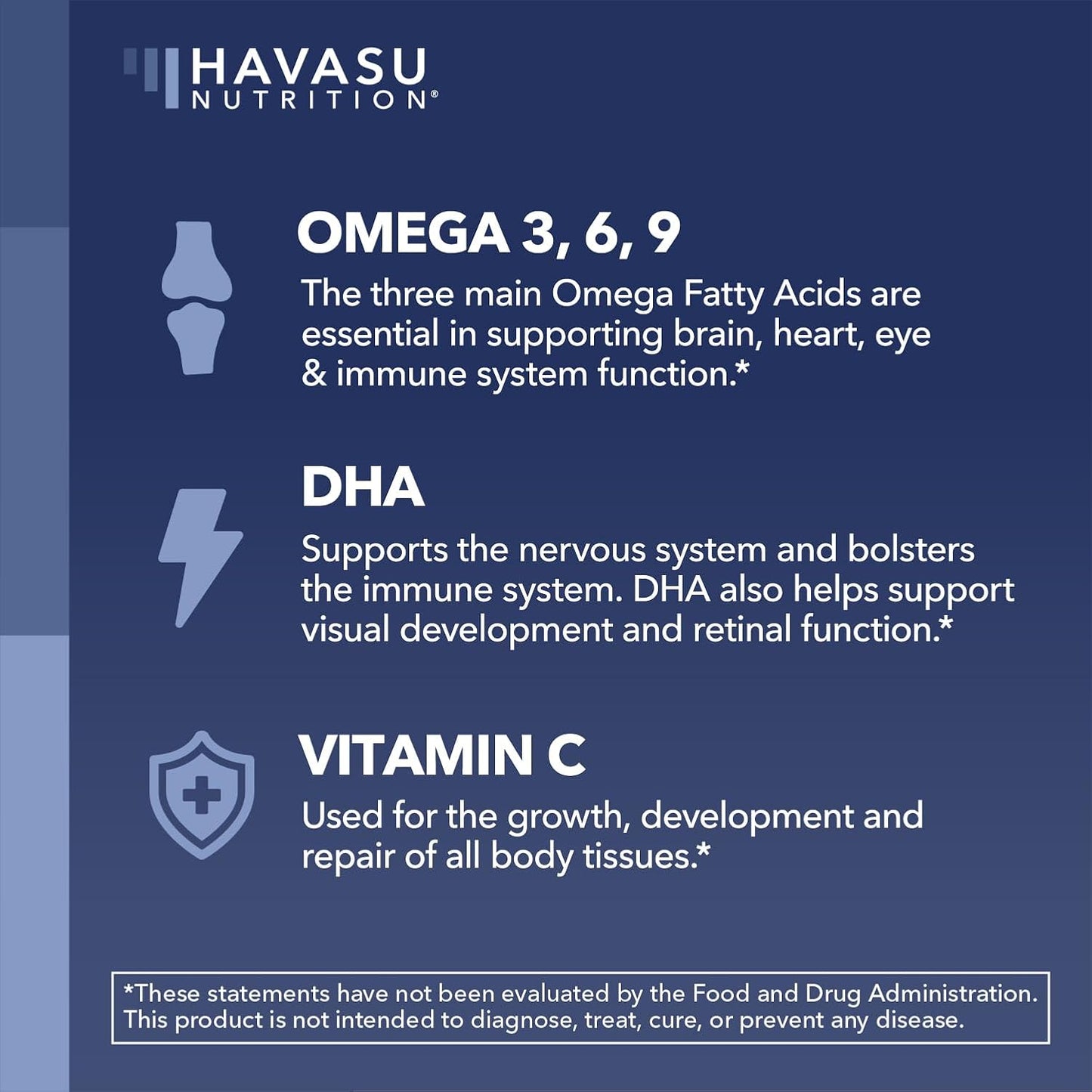 Omega 3 6 9 Gummies with DHA, Plant-Based Omega 3 Gummies for Adults, 60ct | Omega 3 6 9 + DHA Gummies, Fish Oil Alternative for Adults with DHA from Algae, Lemon and Orange Flavors, 20 Servings
