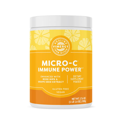 Vimergy Micro-C Immune Power TM *- 250g– 69 Servings – 2000mg/serving – Gentle Form – Antioxidant Phytonutrients – Immune & Nerve Support – Benefits Bone & Cartilage – Gluten-Free – Kosher – Vegan