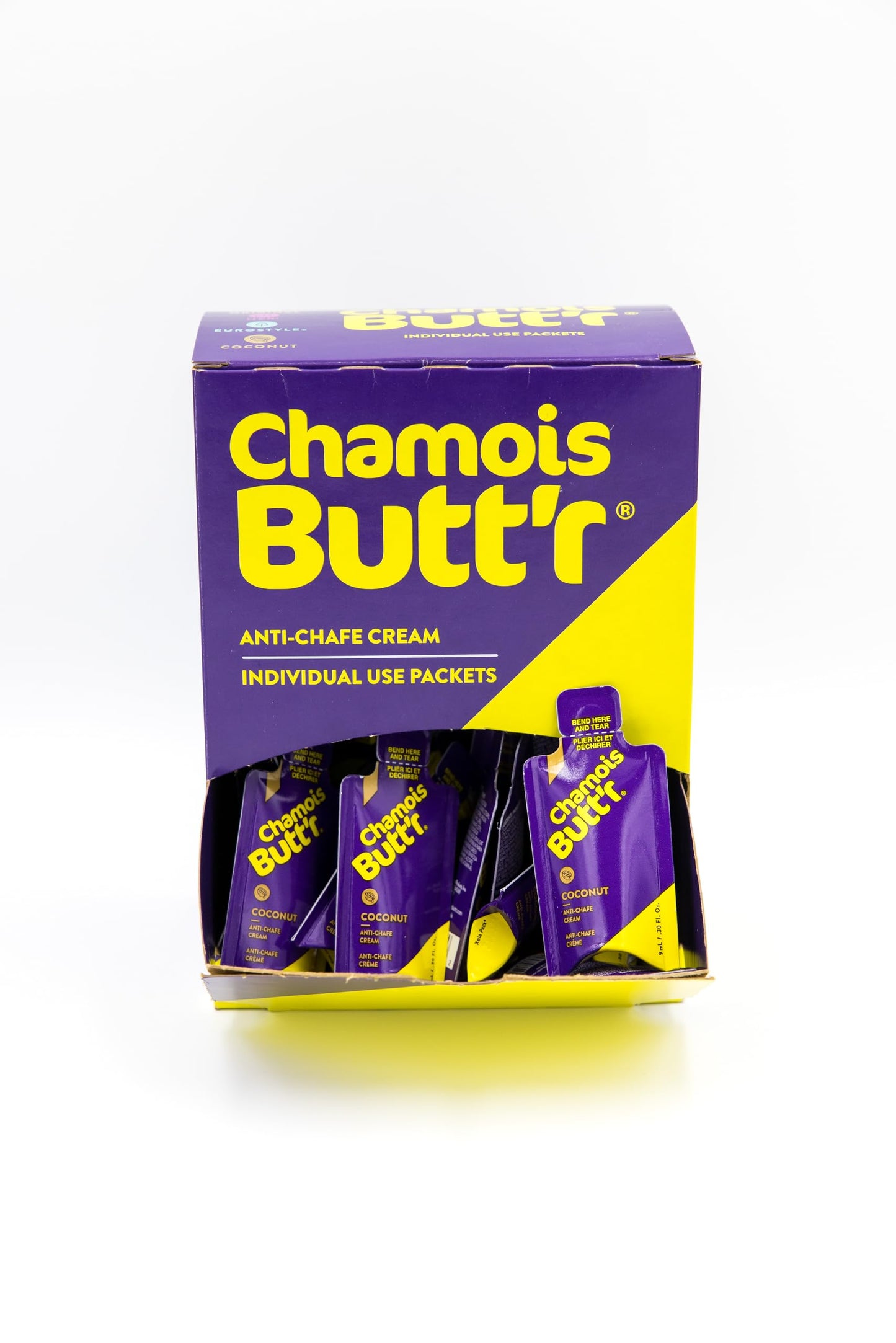 Chamois Butt'r Coconut Anti-Chafe Cream, 10-pack of 9mL packets | cycling-equipment