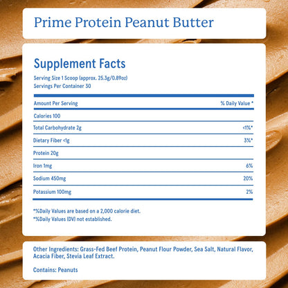 Equip Prime Chocolate Protein Powder - Gut-Friendly, No Sugar Protein Shake Powder with Grass-Fed Beef & Natural Collagen - Rich & Creamy Mix - 21g Per Serving - Whey & Dairy-Free (30 Scoops)