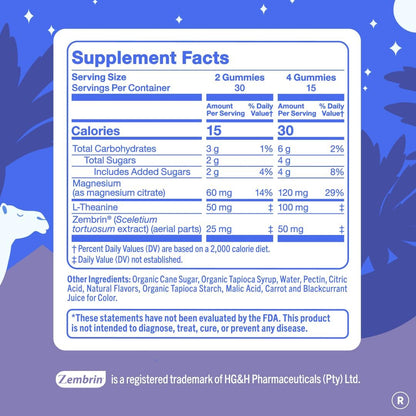 FIRST DAY Calm Magnesium Gummies for Men, L-Theanine, Melatonin-Free, 60ct | Vegan strawberry citrate magnesium for men with L-theanine and Zembrin; melatonin-free nighttime relaxation support.