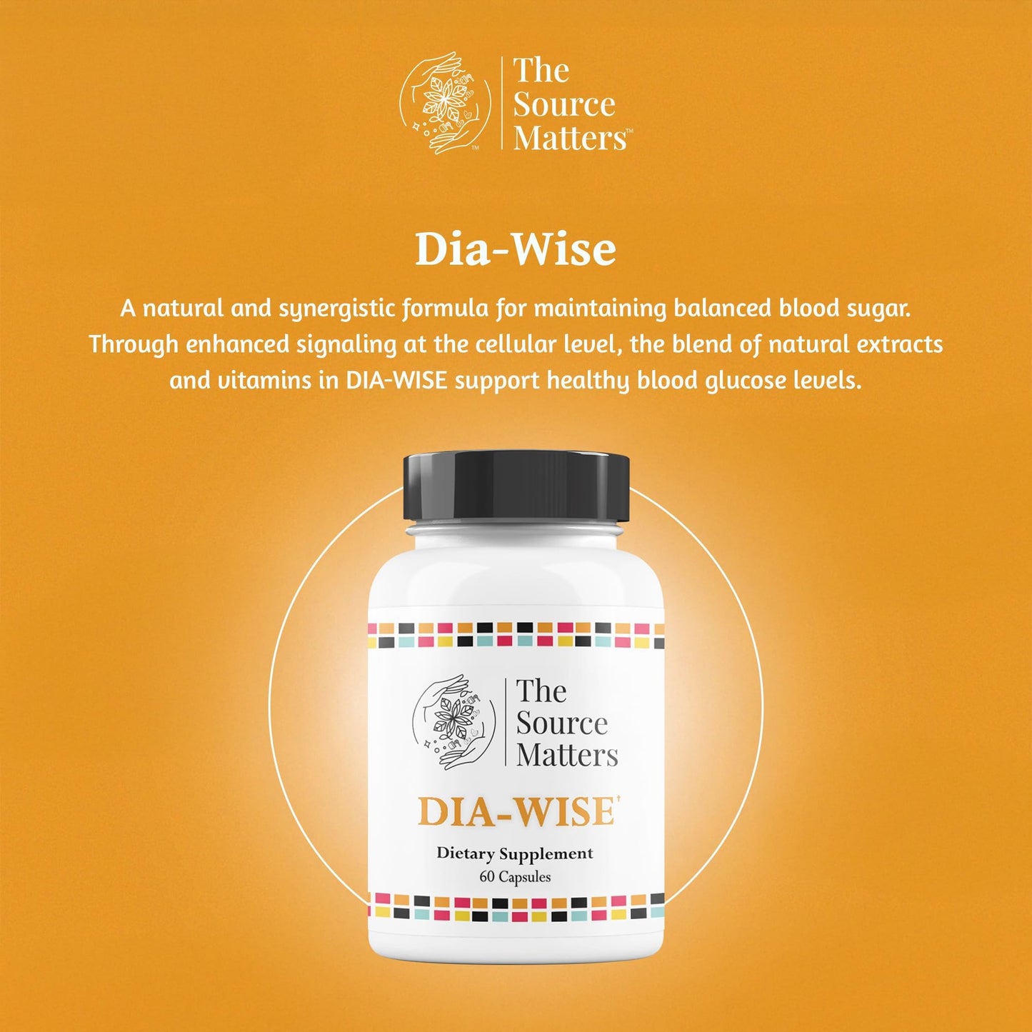 The Source Matters Dia-Wise Metabolic Health Supplement | Alpha Lipoic Acid, Cinnulin Capsules, Biotin, Chromium, Vanadyl Sulfate, Vitamin B for AMPK Activation (60 Count) THE SOURCE MATTERS buy supplements Au