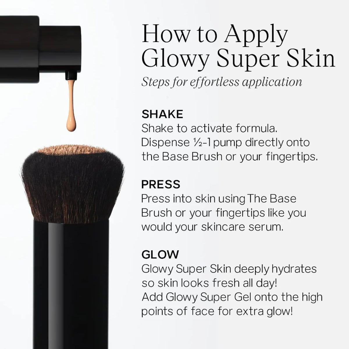 Saie Glowy Super Skin Tint Liquid Foundation - Weightless + Dewy Foundation with Lightweight Medium Coverage - Hydrating Face Makeup + Skin Care Serum Hybrid with Hyaluronic Acid - Shade 11 (1.01 oz) SaieBuy Supplements Australia