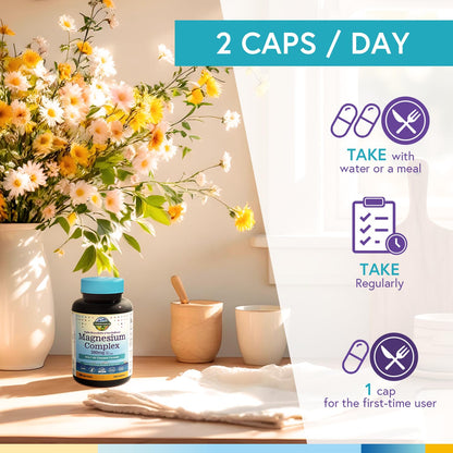 Terranics Magnesium Complex, 6-in-1, High Absorption, Glycinate, Citrate, Aspartate, Gluconate, Calmness, Heart, Bone, 240 Capsules, Non-Buffered Terranics buy supplements Au