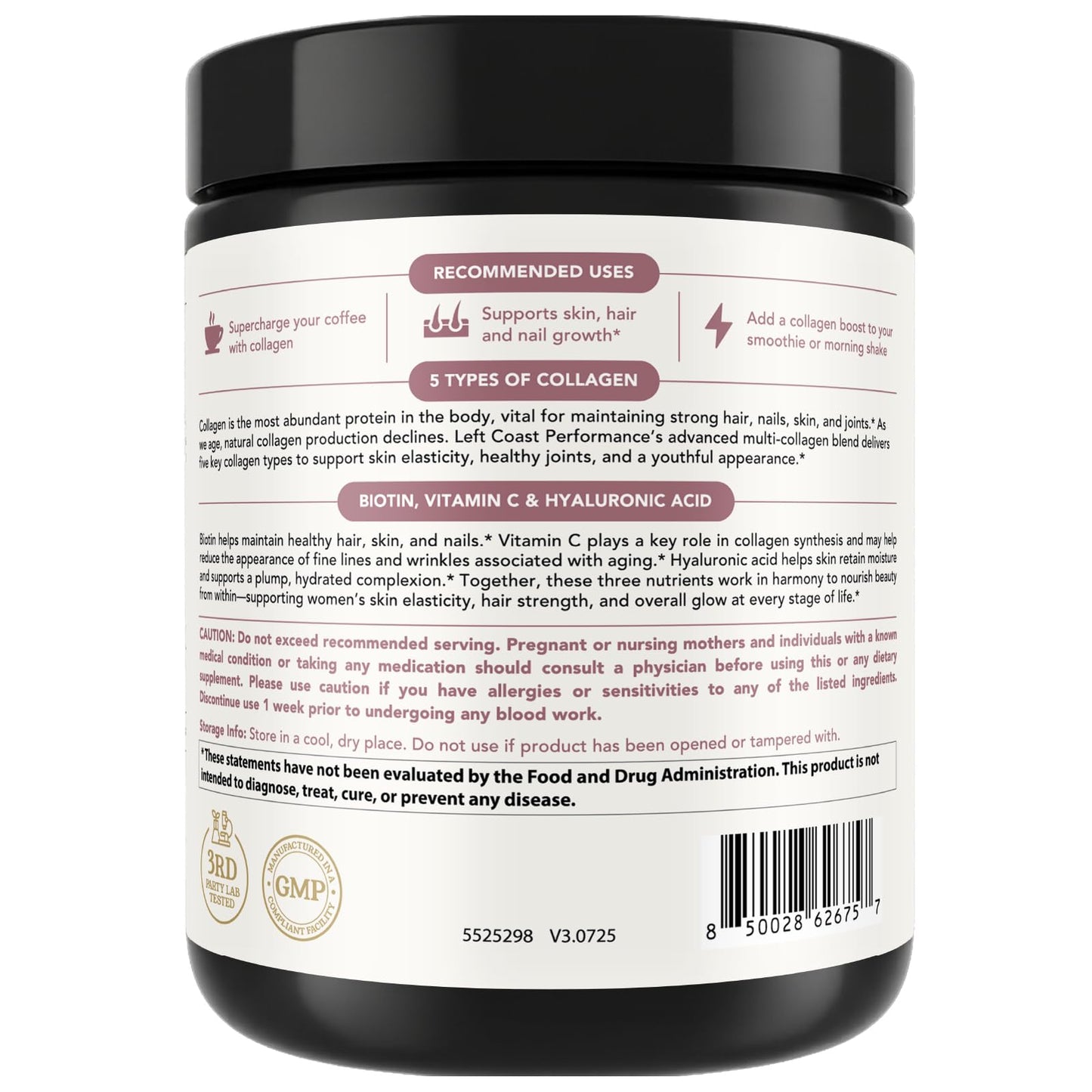 Advanced Collagen Complex Powder – VERISOL®, FORTIBONE®, & FORTIGEL® for Hair, Skin, Bone & Joint Support – Clinically Studied Ingredients – Grass-Fed Hydrolyzed Collagen Peptides – 30 Servings