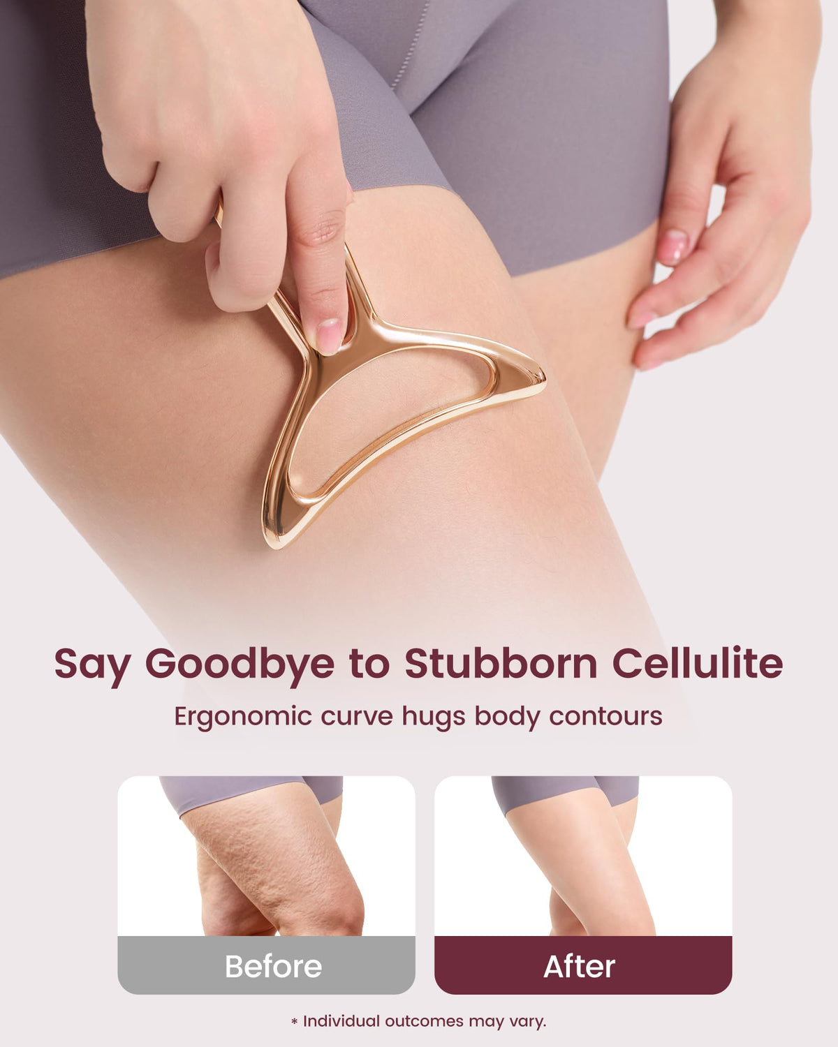 lifechill Lymphatic Drainage Massager & Anti Cellulite Massage Tools for Body Sculpting, Metal Gua Sha & Muscle Scraper Tool Pain Relief Deep Tissue, Gifts for Women, Gold (M) lifechill buy supplements Au