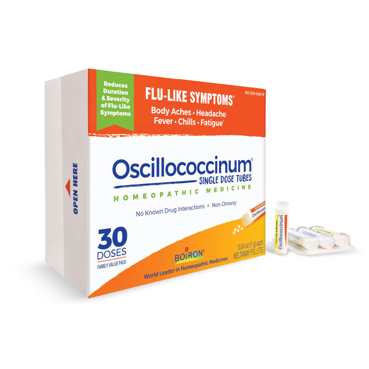 Boiron Oscillococcinum for Relief from Flu-Like Symptoms of Body Aches, Headache, Fever, Chills, and Fatigue - 30 Doses Boiron buy supplements Au