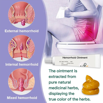BXQJRJ Hemorrhoid Ointment,Herbal hemorrhoid Gel,Effectively relieves Anal discomfort,Suitable for Men and Women,Fast-Acting hemorrhoid Ointment (20g) BXQJRJBuy Supplements Australia