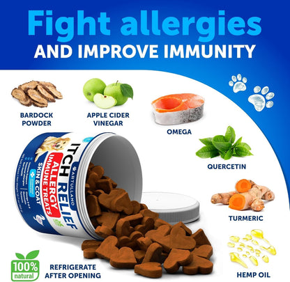 Omega 3 Fish Oil for Dogs - Better Than Salmon Oil - Skin and Coat Defense Liquid Supplement for Allergy Relief - High EPA & DHA for Shedding, Mobility, Itching, Joint & Bone Health Support - 8 FL OZ