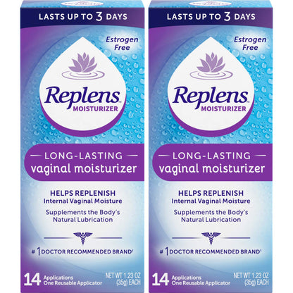 Replens Replens Long Lasting Vaginal Moisturizer, 14 Applications 1.23 oz (Pack of 2) Replens buy supplements Au