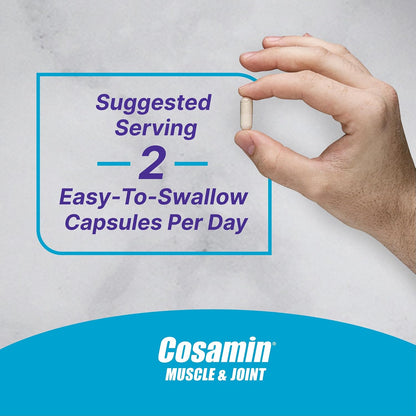 Nutramax Cosamin Muscle & Joint Health Supplement, 74 Capsules | Works to Decrease Cartilage Breakdown, Supports Joints, and Reduces Muscle Soreness to Accelerate Recovery After Exercise