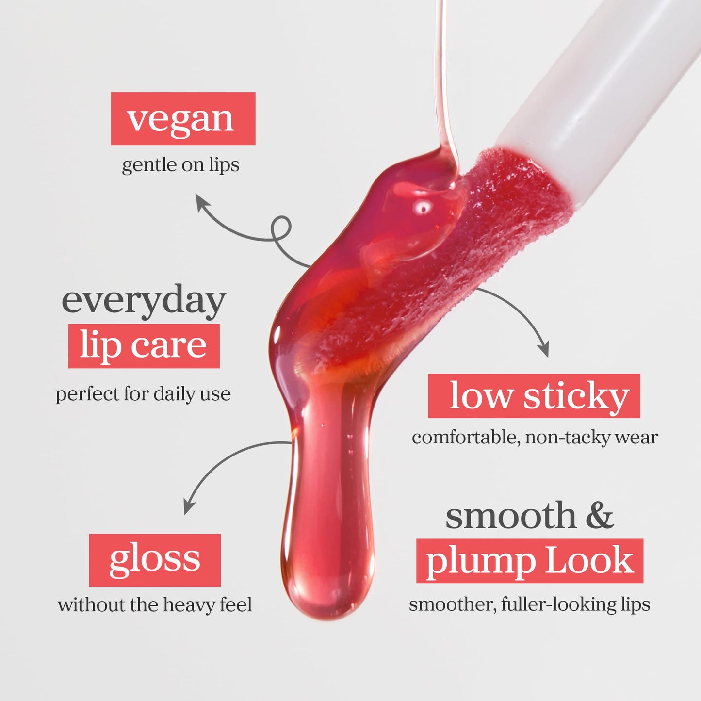 NOONI Korean Lip Oil - Appleberry | Long-Lasting, Moisturizing, Plumping, Revitalizing for Dry Lips, Waterproof, No Peel Off, Hydrating, Nourishing Crystal Clear, Stocking Stuffers, 0.12 FL Oz NOONIBuy Supplements Australia