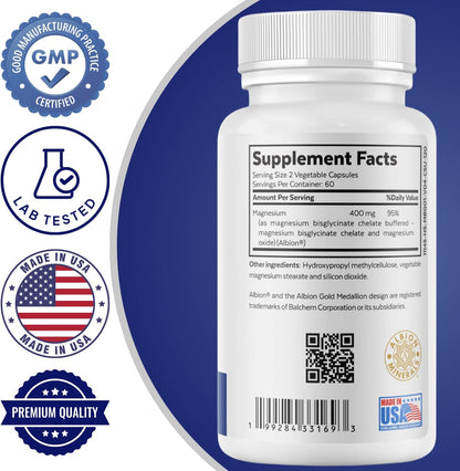 Magnesium Bisglycinate + ALA & ALC Complex Bundle | Muscle Support, Nerve Health, Energy, Metabolism, Cognitive Function & Daily Wellness by 2nd Springs