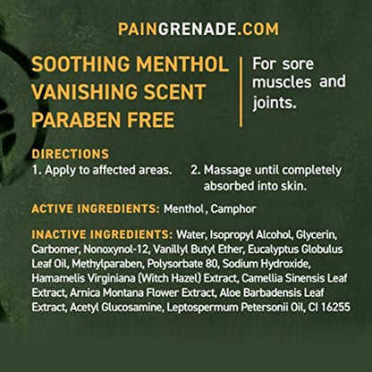 Plant Powered Roll-On Gel by Pain Grenade - Cooling and Warming Gel with Arnica, Menthol, Camphor, Glucosamine, and Other All Natural Botanicals - 3 - Pack M PAIN MANAGEMENT TECHNOLOGIESBuy Supplements Australia