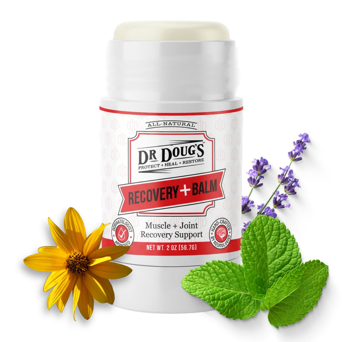 Dr. Doug's Recovery Balm – Organic Arnica & Magnesium Topical Rub – Soothing Support Lotion for Active Muscles, Joints, & Skin – Dermatologist Approved, Handmade in USA, Organic 2 oz Twist-Up Stick Dr. Doug'sBuy Supplements Australia