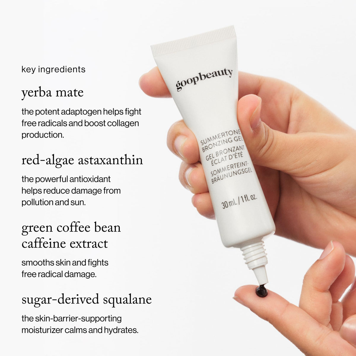 goop Beauty Summertone Bronzing Gel | Hydrating Skin Tint for a Sun-Kissed Glow | Vitamin E & Red Algae Astaxanthin | 1 fl oz goopBuy Supplements Australia