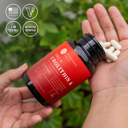 Neurogan Urolithin A PRO Capsules - 1000mg, 120 Ct - Advanced Cellular Health, Post Biotic Supplements - Ultra Micronized Urolithin A Supplement, Sourced from Pomegranate Extract Neurogan buy supplements Au