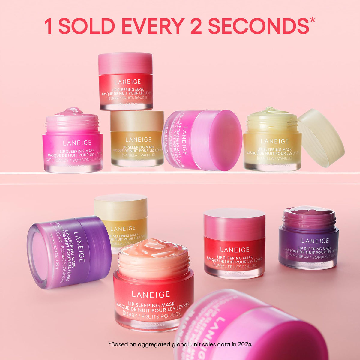 LANEIGE Lip Sleeping Mask, Berry: Nourishing Overnight Lip Treatment with Vitamin C, Shea & Murumuru Butter for Hydrating Dry, Flaky Lips LANEIGEBuy Supplements Australia