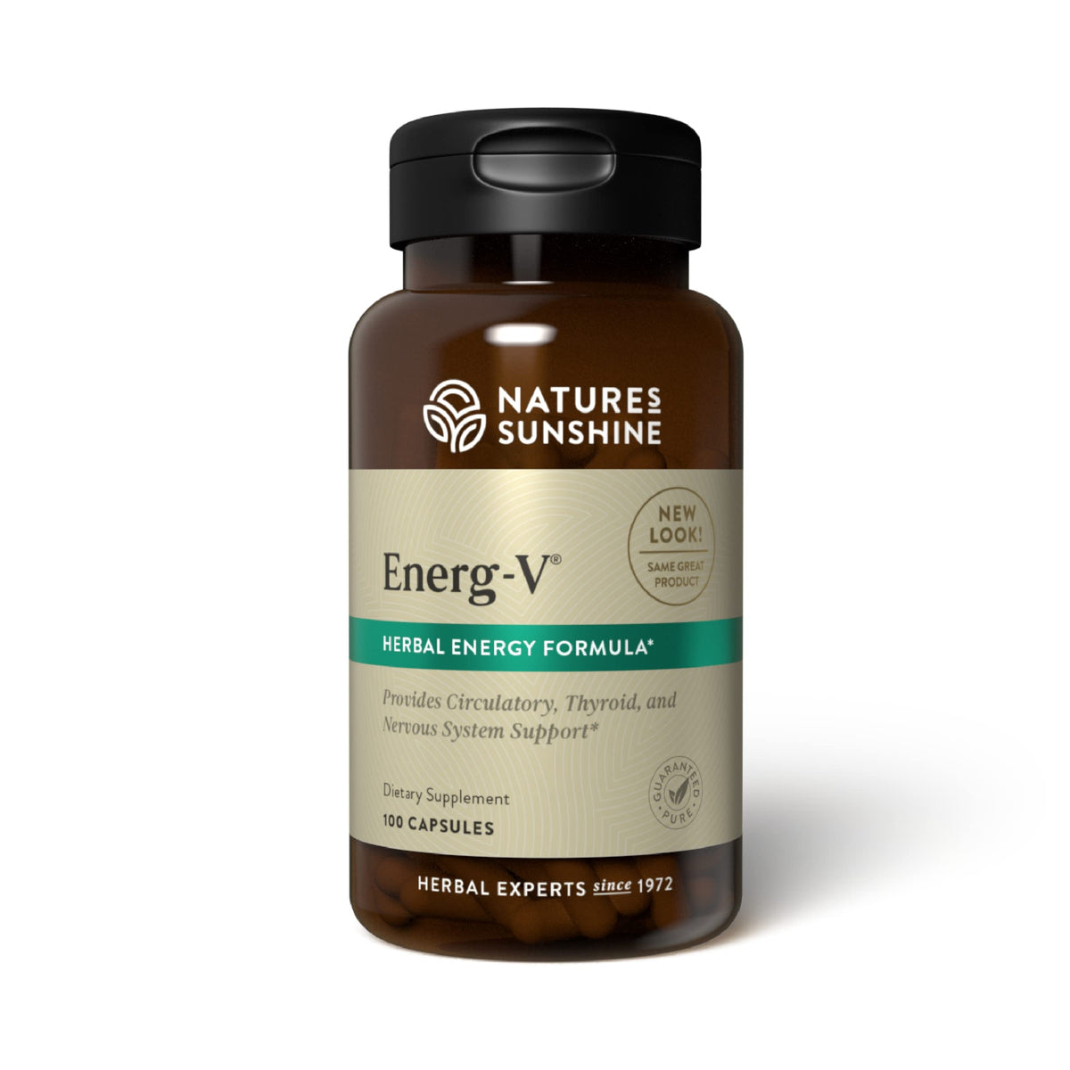 Nature's Sunshine Energ-V - Herbal Blend to Support Energy Levels (100 Capsules) Nature's SunshineBuy Supplements Australia