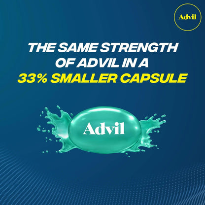 Advil Liqui-Gels minis Pain Reliever and Fever Reducer, Pain Medicine for Adults with Ibuprofen 200mg for Pain Relief - 200 Liquid Filled Capsules AdvilBuy Supplements Australia
